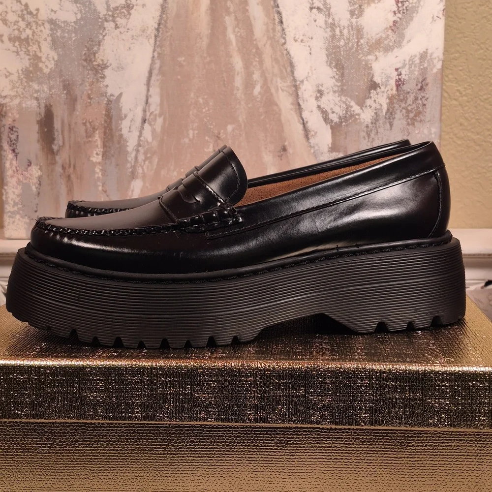G.H. Bass Whitney Platform Penny Loafer - Picture 3 of 12